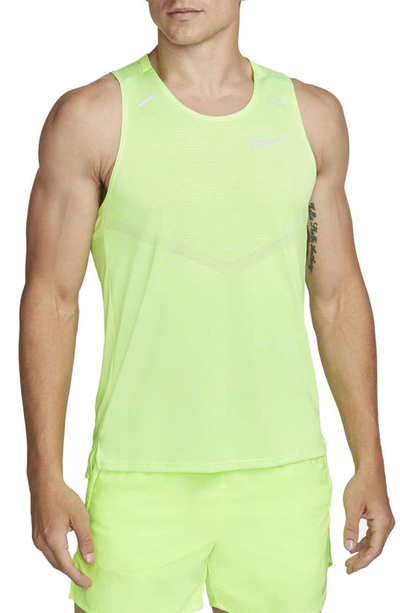 Nike Dri-fit 365 Running Tank In Ghost Green/ Heather