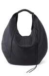 Hobo Eclipse Medium Leather Shoulder Bag In Black