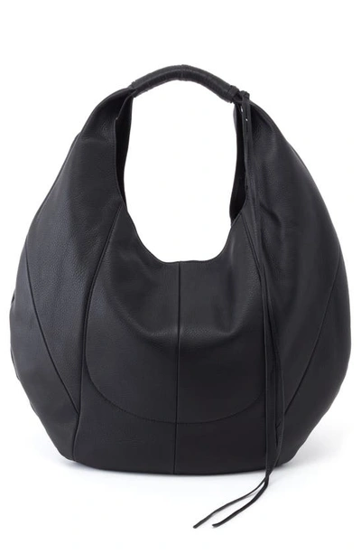 Hobo Eclipse Medium Leather Shoulder Bag In Black