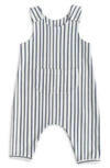 Pehr Babies' Stripes Away Organic Cotton Overalls In Blue2
