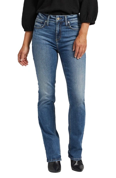 Silver Jeans Co. Avery High Waist Slim Bootcut Jeans In Indigo