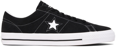 Converse Black & White One Star Pro Sneakers In Black/black/white