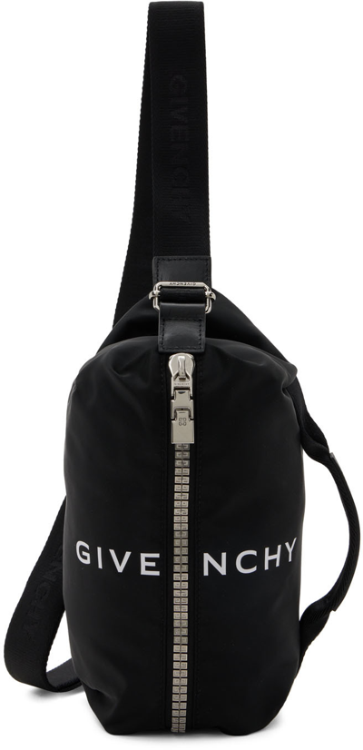 Givenchy Black G-zip Bum Bag In 001 Black