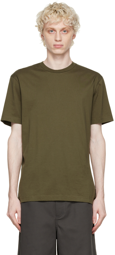 Acne Studios Taupe Crewneck T-shirt In Aa5 Taupe Grey