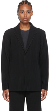 Issey Miyake Pleats Blazer In 15-black