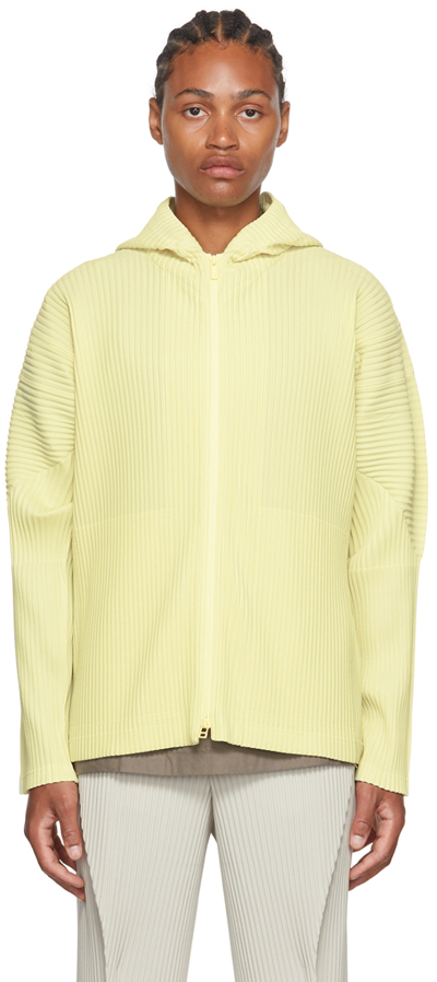 Issey Miyake Yellow Monthly Color July Hoodie In 50 Yellow Hued