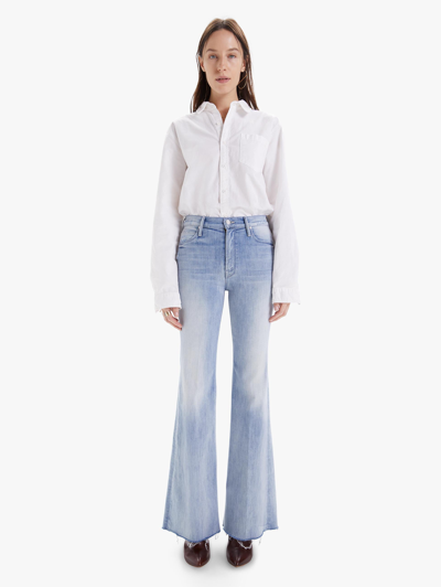 Mother The Doozy Fray Knock On Wood Jeans In Blue Modesens