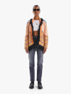 Mother The Belted Fringed Cardigan In Blue