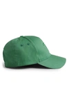 Ted Baker Branded Wool-blend Baseball Cap In Green