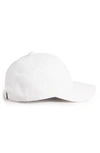 Ted Baker Branded Wool-blend Baseball Cap In Ecru