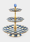 Mackenzie-childs Royal Check 3-tier Sweet Stand
