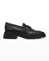VINCE ROBIN LEATHER LOAFERS