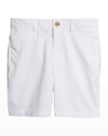 RALPH LAUREN BOY'S FLAT FRONT CHINO SHORTS