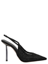 Le Silla Gilda Mesh-panel Pumps In Black