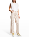 Rag & Bone Logan Wide-leg Mid-rise Cotton-blend Jeans In Blush