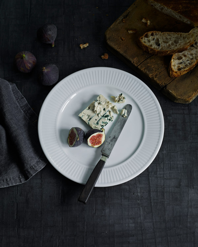 Pillivuyt Plisse Set Of 4 Plates - 8.5"
