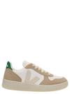 Veja V-10 Panelled Lace-up Sneakers In Multicolor