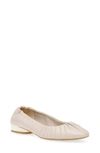 Anne Klein Cristina Pleated Flat In White