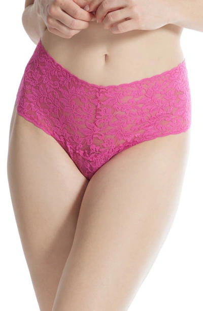 Hanky Panky Signature Lace Retro Thong In Multicolor