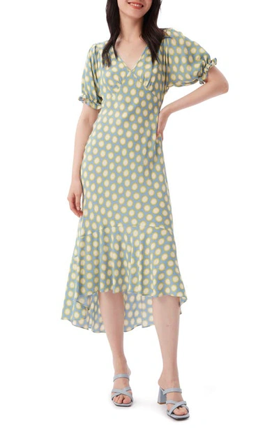 Dvf Orla Midi Dress In Sun Small Sky Blue