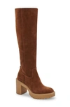 Dolce Vita Corry H2o Waterproof Knee High Boot In Brown