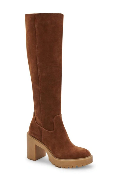 Dolce Vita Corry H2o Waterproof Knee High Boot In Brown