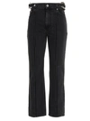 Jw Anderson Chain Link Slim Fit Denim Jeans In Black