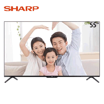 Sharp [2022款]夏普()4t-m55q5ea 55英寸4k超清全面屏 2+32g远场语音 Hdr10智能网络电视