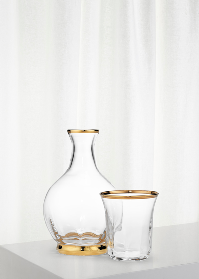 Aerin Sophia Bedside Carafe And Tumbler In Transparent