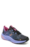 Ryka No Limit Training Sneaker In Black/purple Fabric