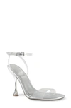 Marc Fisher Ltd Calisty Ankle-strap Sandals In Silver 01