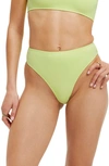 Good American Scuba Good Waist Bikini Bottoms In Key Lime