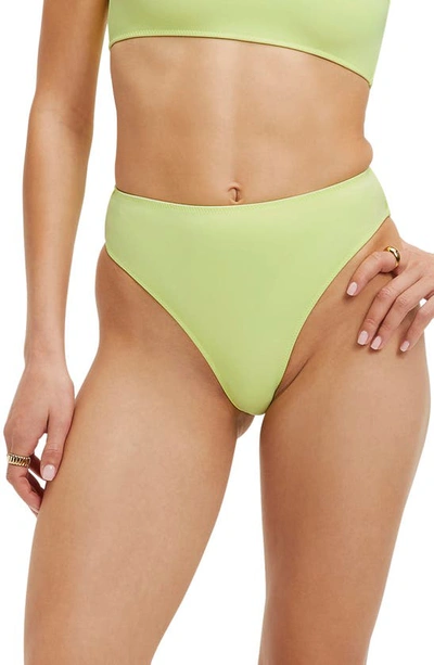 Good American Scuba Good Waist Bikini Bottoms In Key Lime001