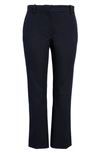 Frame Le Nouveau High Waist Crop Straight Leg Jeans In Navy
