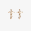 Alighieri Sterling Silver The Gilded Dagger Stud Earring In Silver