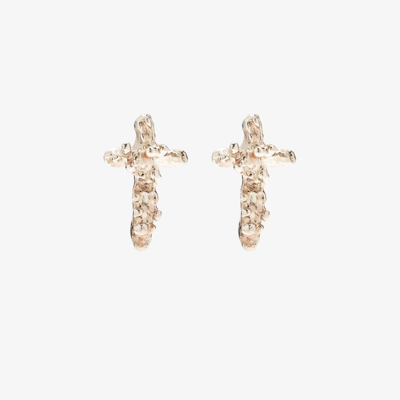 Alighieri Sterling Silver The Gilded Dagger Stud Earring