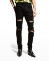 Amiri Men's Skinny Thrasher Jeans In Black