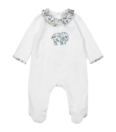 Trotters Elephant All-in-one And Gift Bag Set (0-9 Months) In White