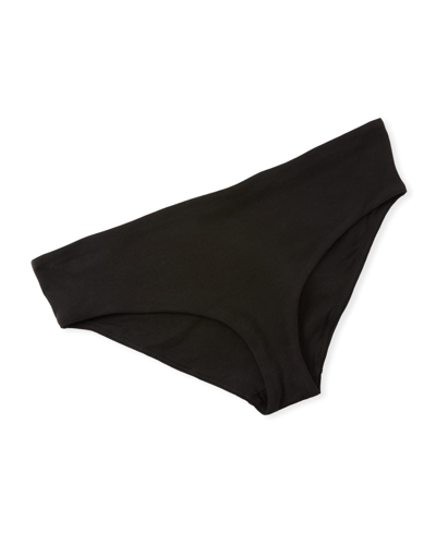 Skin Supernatural Aja Seamless Organic Cotton Boyshort Briefs In Black