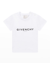 Givenchy Kids' Boy's Front & Back Logo T-shirt In 10b-white