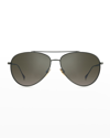 Isabel Marant Metal Aviator Sunglasses In 040g Yellow