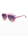 Isabel Marant Acetate Aviator Sunglasses