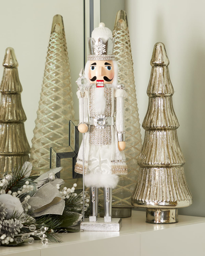 Neiman Marcus Crystal & Silver Holiday Nutcracker