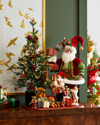 Mark Roberts Holiday Santa And Elf Delivering Present