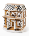 Mackenzie-childs 17" Gingerbread House Illuminated