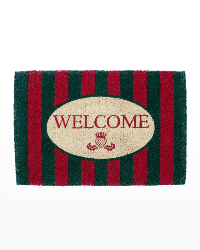 Mackenzie-childs 3ft Awning Stripe Welcome Mat