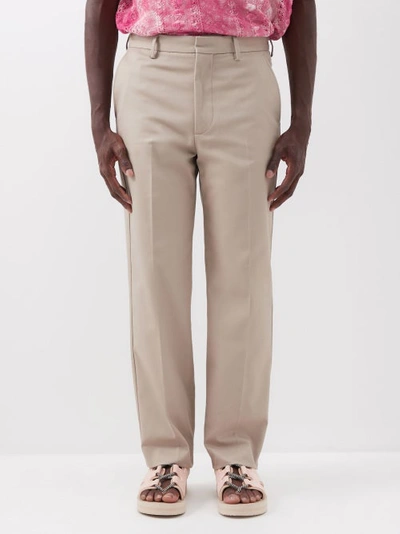 Acne Studios Ayonne Cotton-blend Chinos In Cold Beige
