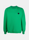 ADER ERROR ADER ERROR GREEN TWIN HEART LOGO SWEATSHIRT