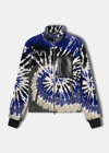 Amiri Tie-dye Polar Fleece Jacket - Atterley In Blue & Black