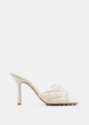 Bottega Veneta Padded Square-toe Quilted-leather Mules In Sea Salt
